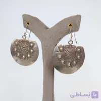 گوشواره نقره وارداتی طرح اسپیرال کلاسیک با جزئیات برجسته وارداتی تک نسخه مخصوص خاص پسندان
