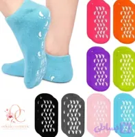 جوراب سیلیکونی نرم کننده رفع و پیشگیری ترک پا و خار پاشنه دارای کفی ترمز گیر