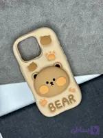 قاب سیلیکونی پاپ سوکت so pop خرسی عروسکی iPhone 16 Pro