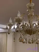 لوستر کریستالی مورانو طرح لب چین