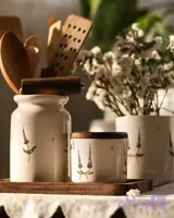 پاسماوری سرامیکی لاوندر درب چوبی