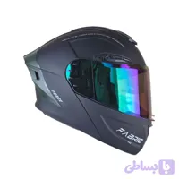 کلاه کاسکت فک متحرک فابریک FABRIC - مدل F22 مشکی سبز