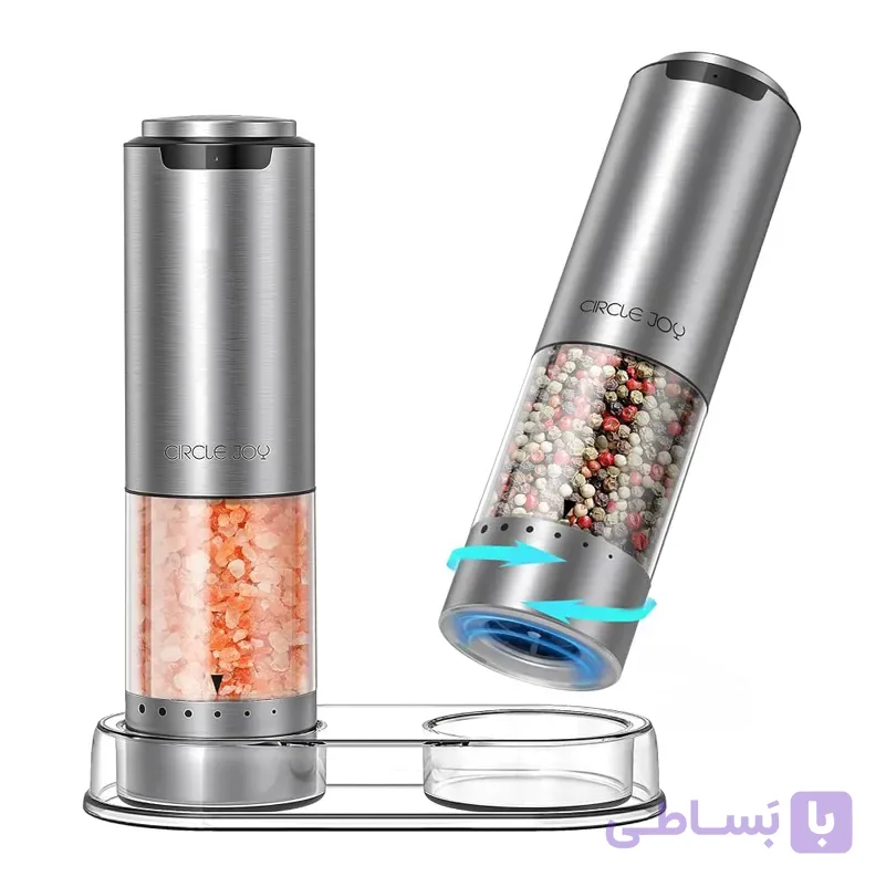 ست فلفل ساب و نمک ساب برقی شارژی مدل CIRCLE JOY CJ-EG10