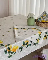 رومیزی_سفره_زیرسفره طرح لیمو کد۱۰۰۳
