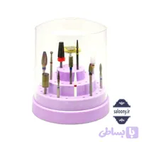 استند سر سوهان کاشت ناخن گرد 48 عددی درب دار - فروشگاه آرایشی سالنی