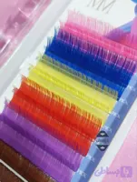 پالت مژه اکستنشن رنگی MM - Miss Mistery 13mm – 0.07 C - فروشگاه آرایشی سالنی
