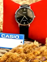 ساعت مچی زنانه - CASIO - کاسیو مدل LTP-VT01L-1B با بند چرم- واسه افراد خاص