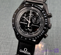 ساعت مچی زنانه/مردانه امگا سواچ ماه Omega x Swatchمدل Mission to Moon رنگ مشکی مستر کوالیتی ؛ بسیار سبک و راحت و جذاب