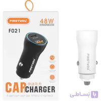 شارژر فندکی فست و PD دو پورت FIRSTYOU مدل F021 48W - سفید