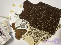 کراپ زنانه کبریتی مدل پلنگی کد 039