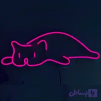 تابلو نئون طرح گربه