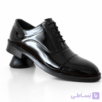 کفش مجلسی مردانه چرم صنعتی مدل بندی جنس براق ورنی