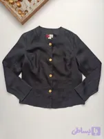 کت تک زنانه لینن برند COLLECTION by JENNIFER MOORE استوک اورجینال رنگ مشکی