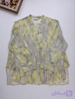 شومیز لینن زنانه برند ZARA استوک اورجینال خوش رنگ