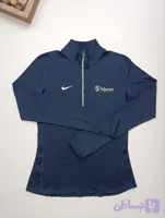 بلوز ورزشی زنانه برند NIKE استوک اورجینال رنگ سرمه ای