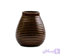 کوزه ماته سرامیکی قهوه ای تیره | Dark brown ceramic matè Bowl
