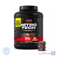 مکمل پروتئین وی نیتروتک ماسل تک 1.8 کیلو MuscleTech Nitro Tech Whey Protein | بانک مکمل