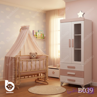 سرویس کمد و گهواره نوزادی بامبینو مدل B039