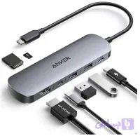 هاب ۷ پورت تایپ سی انکر مدل A83D2 (Anker Nano USB-C Hub 7-in-1)