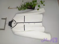 کت white کرپ میچکا مدل نوار دوزی مخمل