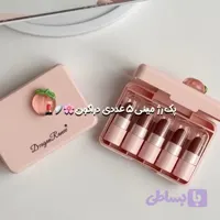 پک رژ لب جامد 5 عددی مدل هلو