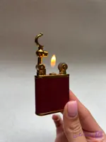 فندک گازی برند لایتر(Lighter) مدل Vintage Flame – بدنه چوبی لوکس