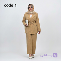 کت و شلوار کرپ شانتون مدل ژینوس علیدسا
