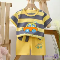 ست تیشرت و شلوارک هپی مناسب 1 تا 5 سال