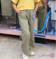 شلوار کتان نیم بگ دخترانه و پسرانه مناسب سایز 70 تا 105