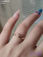 انگشتر مارک ژوپینگ جواهری نگین مخراجی ضد حساسیت رنگ ثابت کد 2704053725