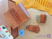 ست چرمی مردانه ۳تکه (کیف پول جیبی، فندک دلفینی،جاکلیدی)