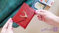 کیف پول جیبی زنانه و دخترانه چرم طبیعی طرح ۳لت مناسب استفاده روزمره