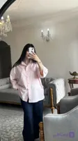 شومیز زنانه صورتی لنین فری سایز