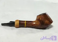 پیپ چوبی دست‌ساز. بدون خراطی. چوب سخت کایو. رنگ طبیعی چوب