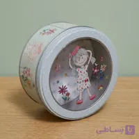 جعبه هدیه مدل دایره طرح دختر خندان