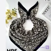 روسری سی آی اسکارف دوردوخت قواره 125 گل دار