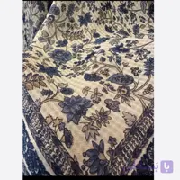 روسری شیک نخی گارزا طرح گل ریز قواره 100