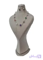 نیم ست زنانه هفت چاکرا استیل مدل گوهر 10133