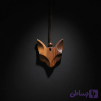 گردنبند دستساز چوبی گربه