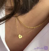 گردنبند دولاین قلب❤️