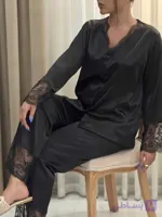 بلوز شلوار رز مشکی