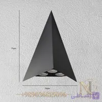 چراغ دیواری LED مثلثی ام.ام الکتریک مدل mm1076-W (طراحی مدرن)