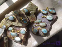 گردنبند فیروزه زنانه اکسسوار ژورنال درمانی و انرژی زا