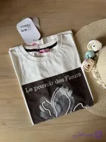 تیشرت گل بافتنی quzu
