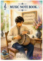 دفتر نت سه خط موسیقی NB3L-A4-S01 (مخصوص تنبک و سایر ساز های کوبه ای)