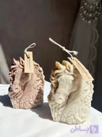 شمع دست ساز لومیا مدل اسب طرح هیما کتیبه ای