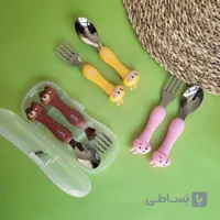 قاشق و چنگال انیمال کودکانه