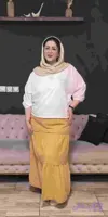 دامن لینن بلند کد 79