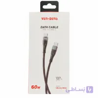 کابل دو سر تایپ سی فست شارژ 60 وات ون دنز VD-DC19CC طول 1 متر