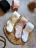 جوراب شلواری گل برجسته